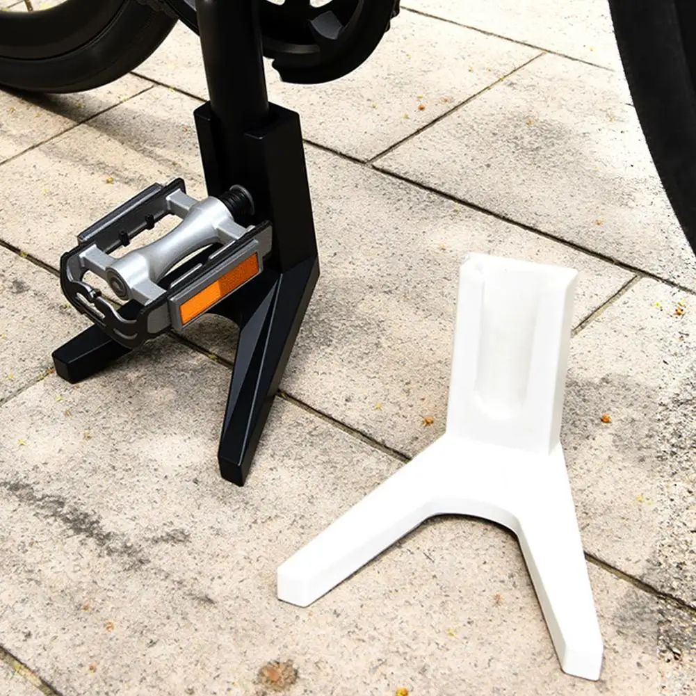 Portable MTB Bicycle Kickstand Adjustable Bike Frame Support Stand For Mountain & Road Bikes white