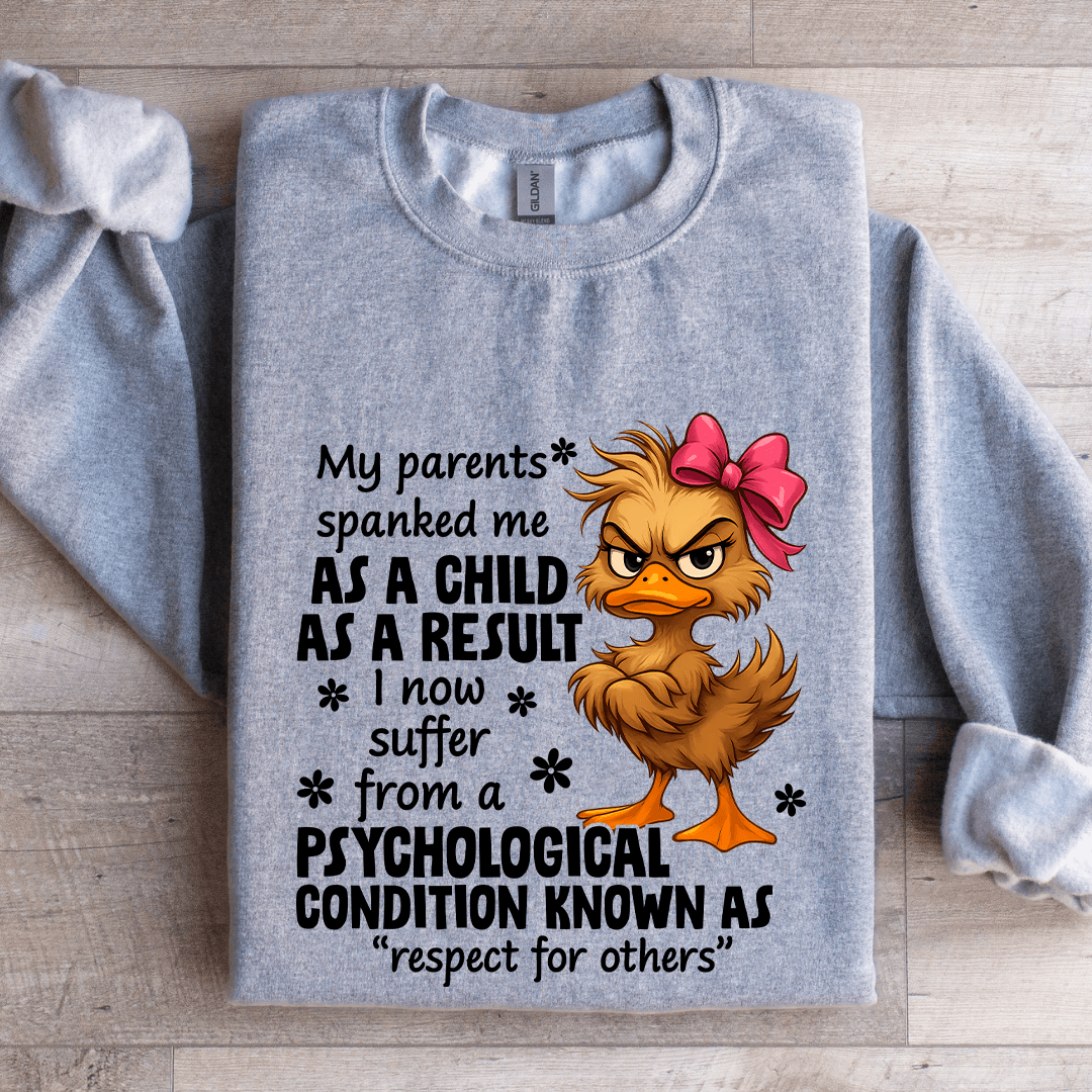 My Parents Spanked Me As A Child Sweatshirt 3XL Light Pink