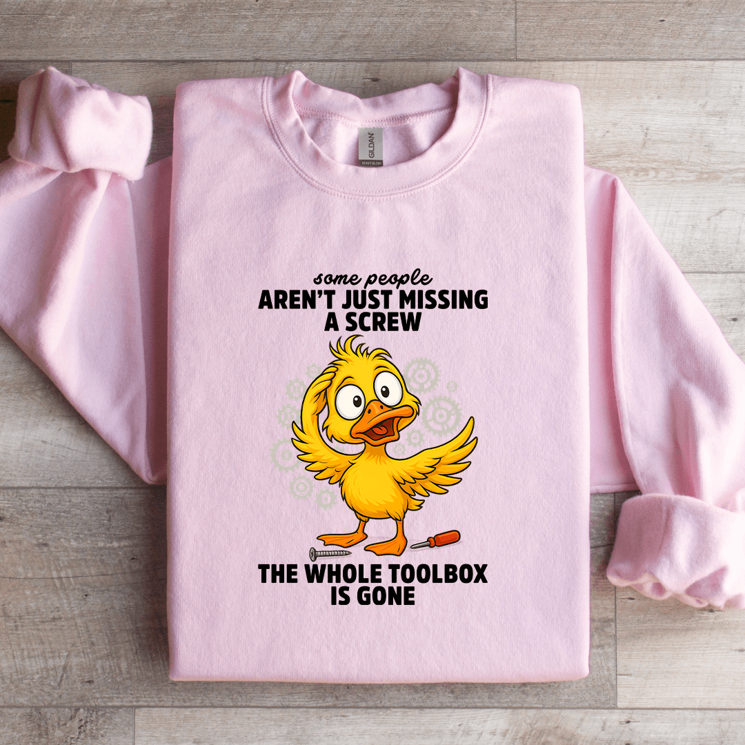 Some People Aren't Just Missing A Screw Sweatshirt 3XL White