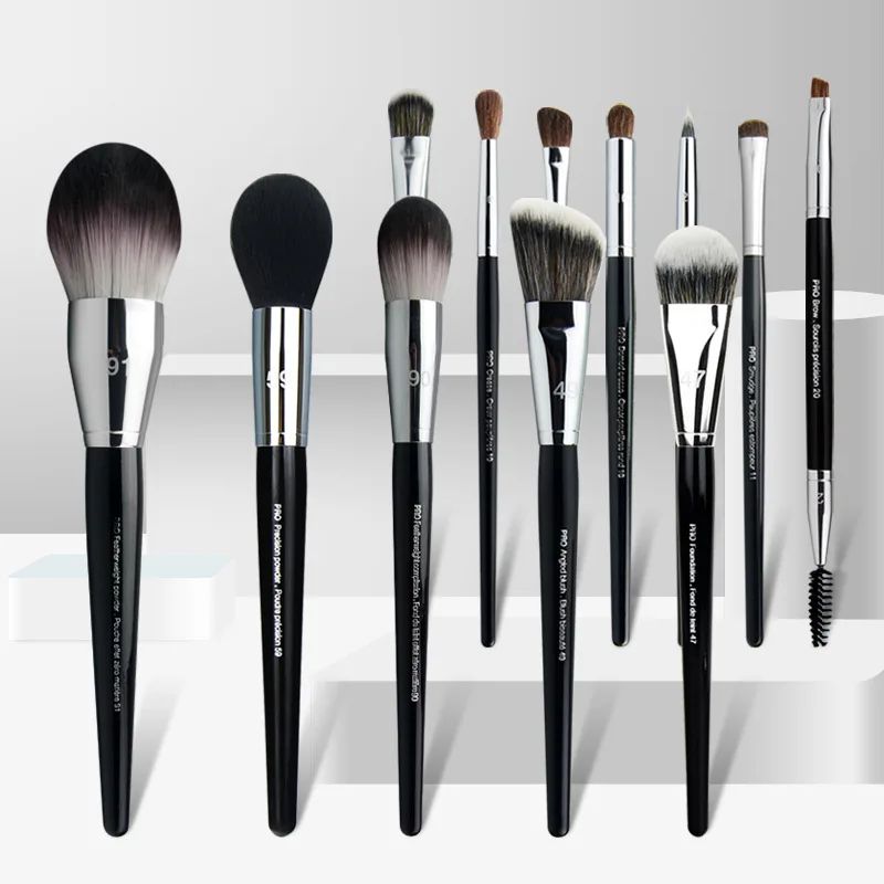 Professional Makeup Brush Set For Foundation, Concealer And Eyeshadow 12pcs
