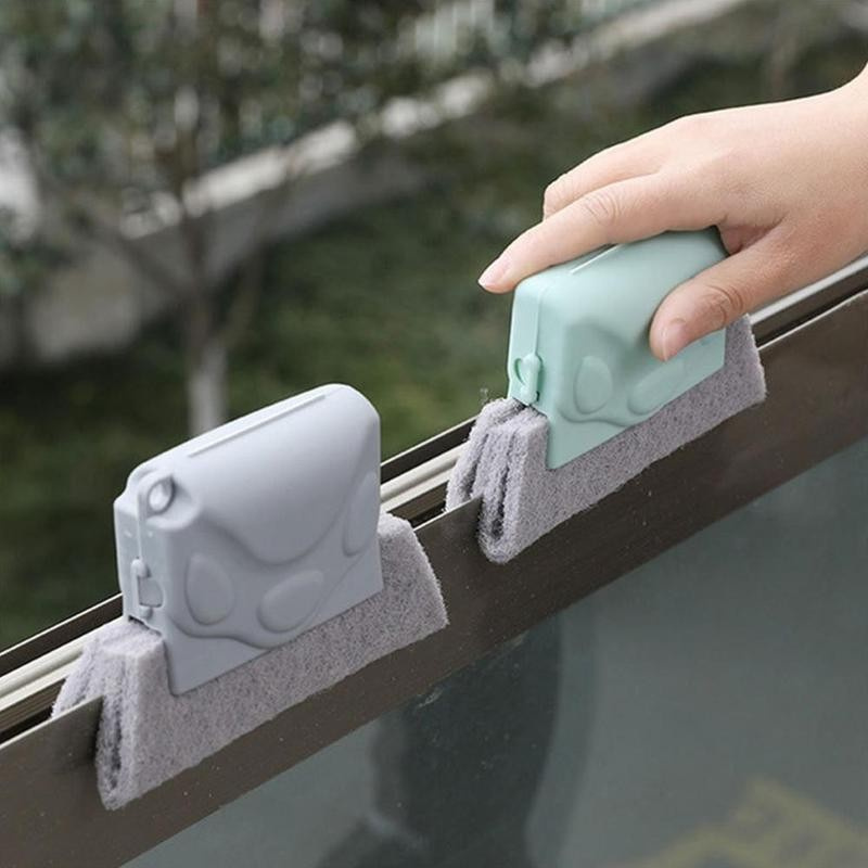 Window Slot Cleaner Brush Convenient Window Groove Cleaning Tool For Easy Household Maintenance beige