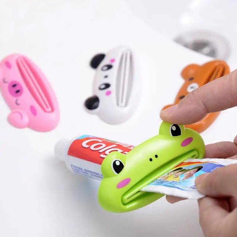 Cute Animal Multifunction Squeezer | Premium Cartoon Toothpaste Dispenser & Bathroom Tube Infrastructure 2 Pcs Panda