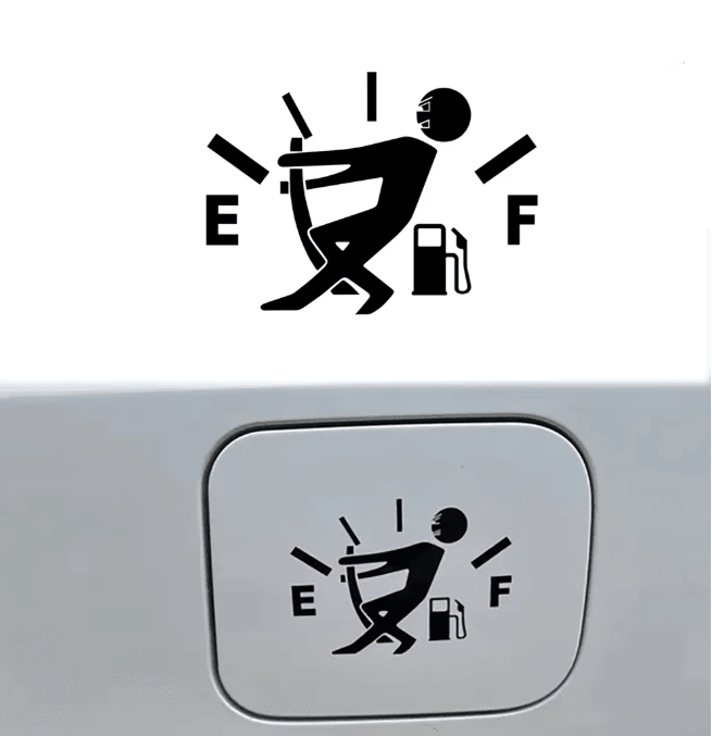 FuelPoint Reflective Car Fuel Tank Sticker Decal a