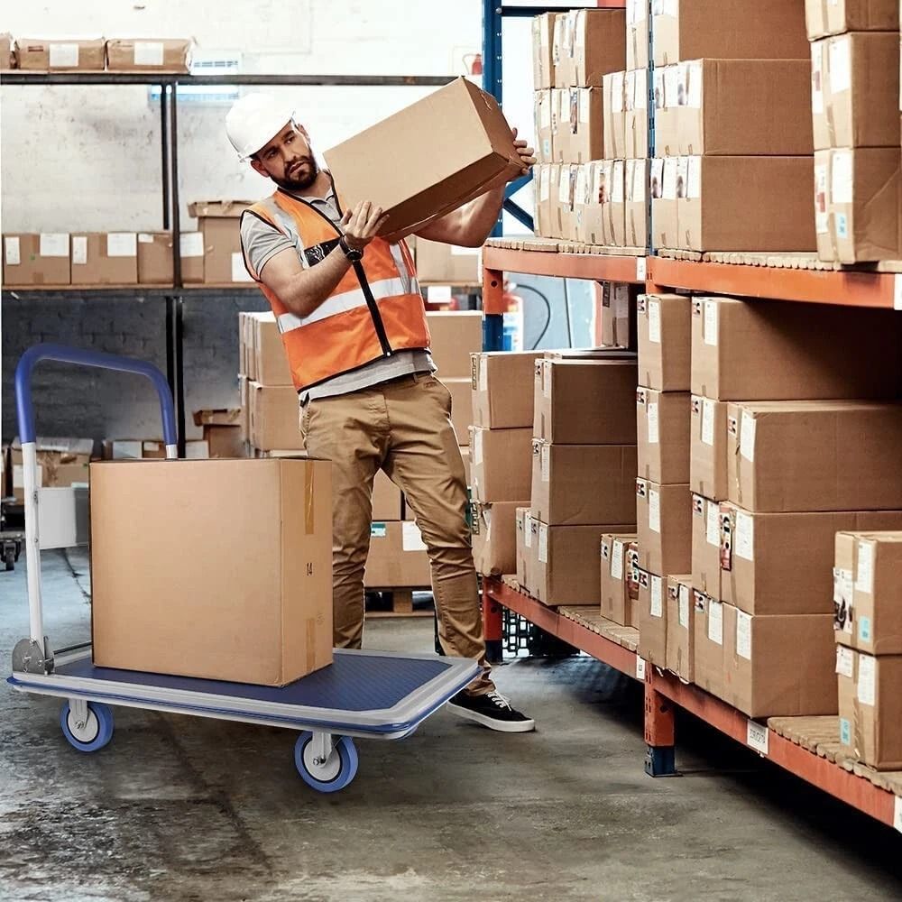 Folding Hand Truck Dolly Cart Trolley With Wheels, Capacity Lightweight Luggage Cart For Easy Moving Folding Hand Truck Dolly Cart Trolley With Wheels, Capacity Lightweight Luggage Cart For Easy Moving