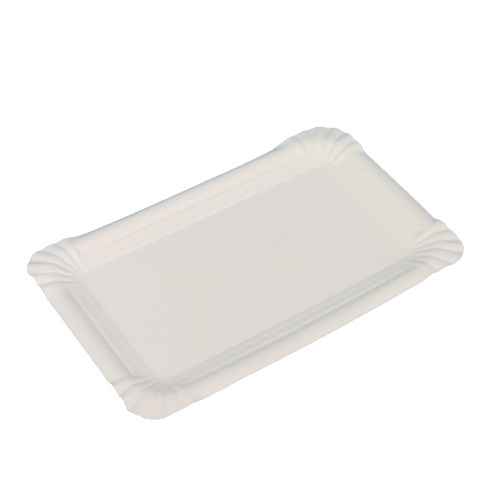 Pack4Food24 1000 Pappteller eckig 16x20cm weiß Basic Line 220g/m² Frischfaser kompostierbar Image