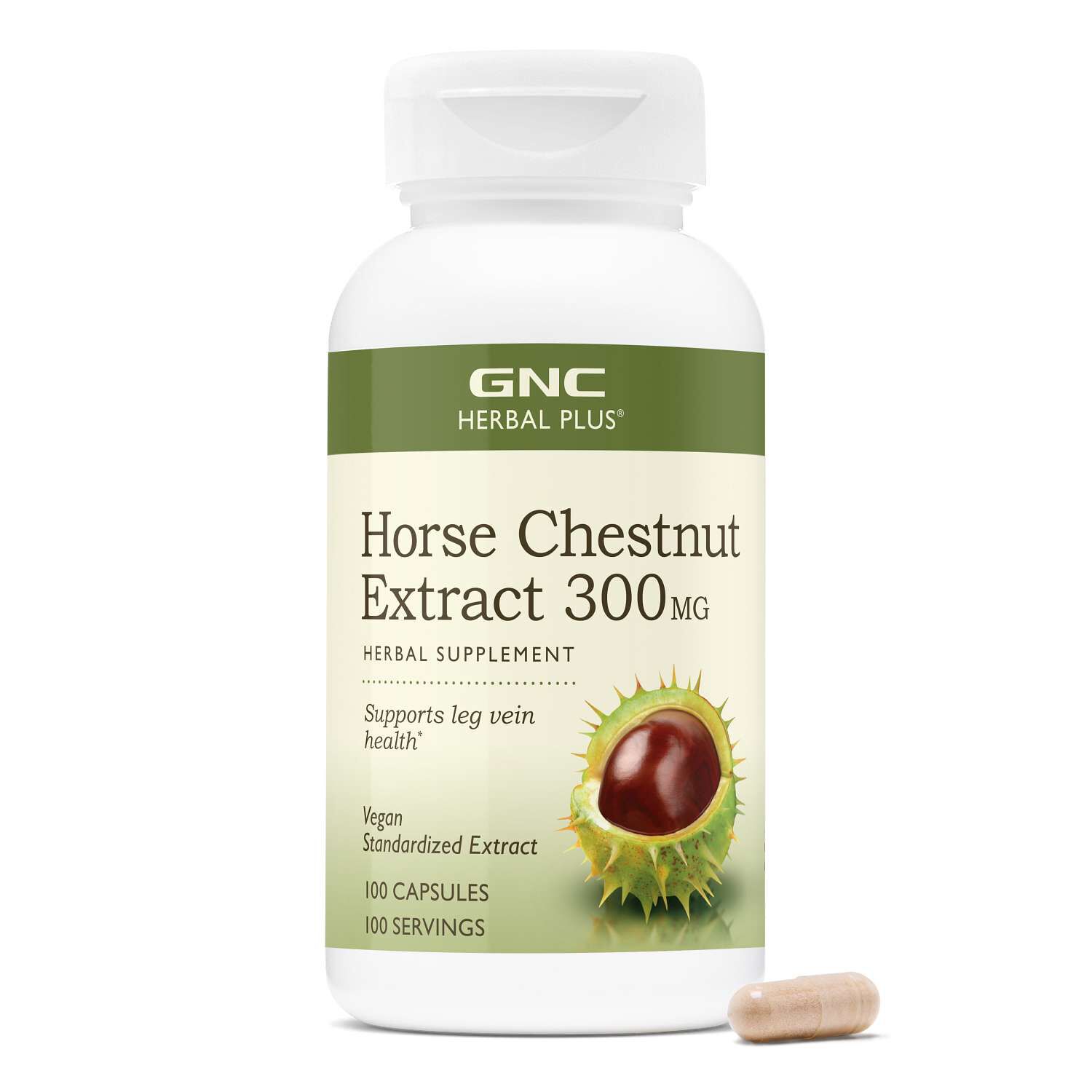 Horse Chestnut Extract 300Mg - 100 Capsules (100 Servings)