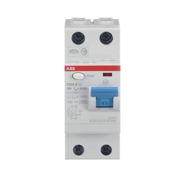 ABB Stotz S&J FI-Schutzschalter F202A-25/0,03 2CSF202101R1250 Image