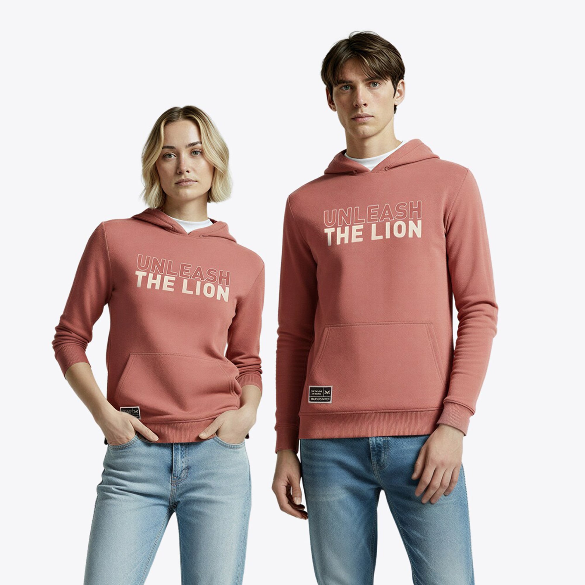 Sweat à capuche Max Verstappen Unleash The Lion - Cuivre - unisexe Taille: 4XL