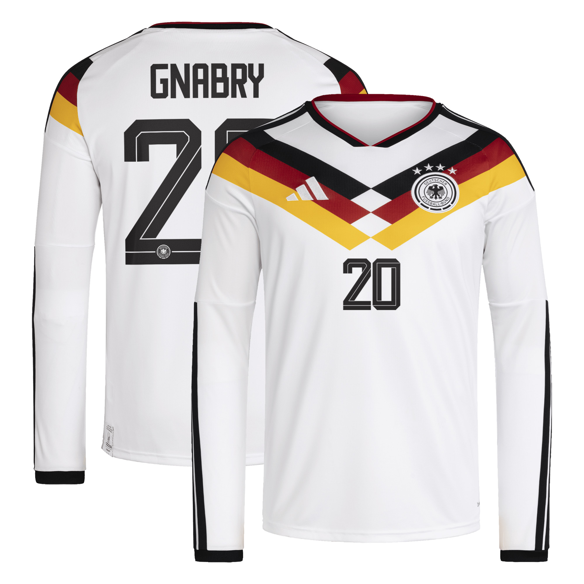 "Deutschland 26 Home Replica Langarmtrikot mit Aufdruck Gnabry 20" Image