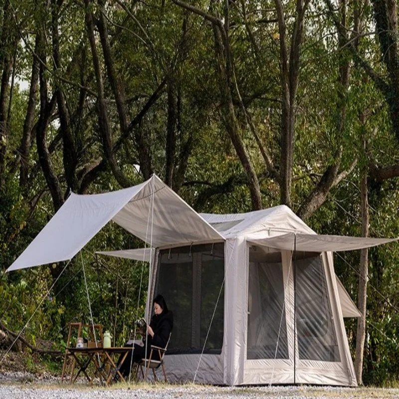 Verdicktes Automatisch Aufblasbares Zelt Wasserdicht Großer Raum Belüftet Oxford-Gewebe Sonnenschutz-Zelte Camping Naturehike Image
