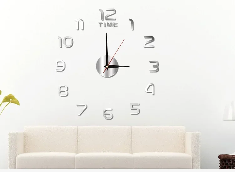 1 Stück Uhr Wanddekoration Wohnzimmer Dekoration Dekoration für Schlafzimmer 2023 DIY Quarzuhr Mode Uhr Großer Garten Image