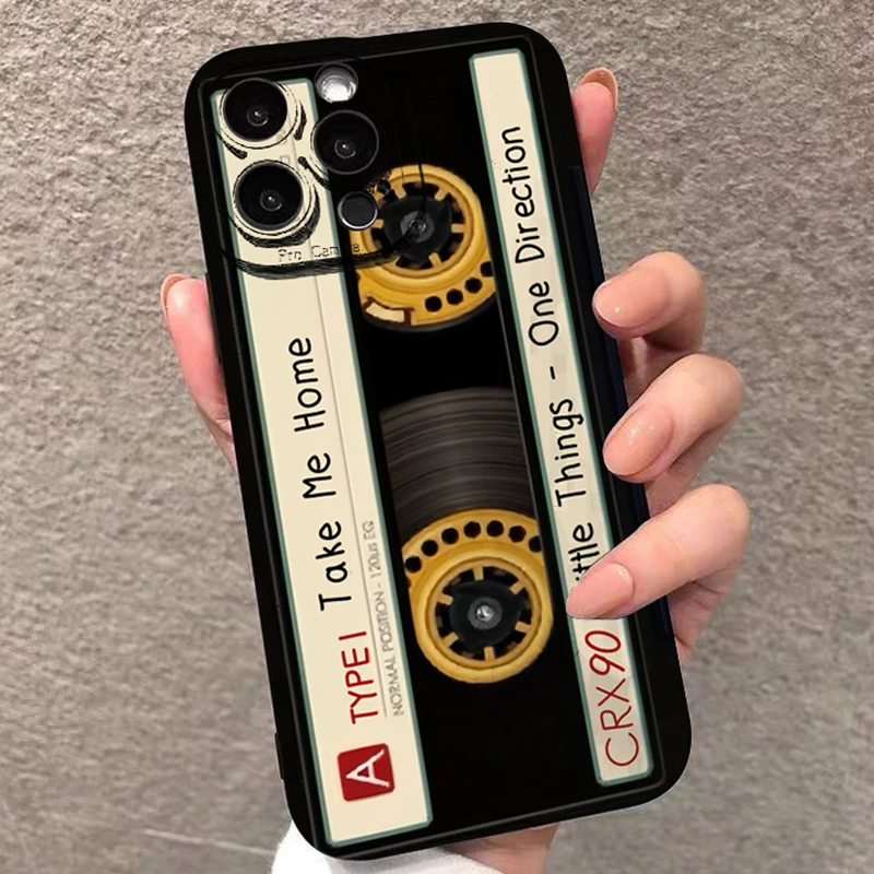 Vintage Kassetten-Design Handyhülle für Samsung Galaxy S26 S25 S24 S23 S22 Ultra Plus S21 FE A16 A26 A36 A56 A55 A54 Cover Image