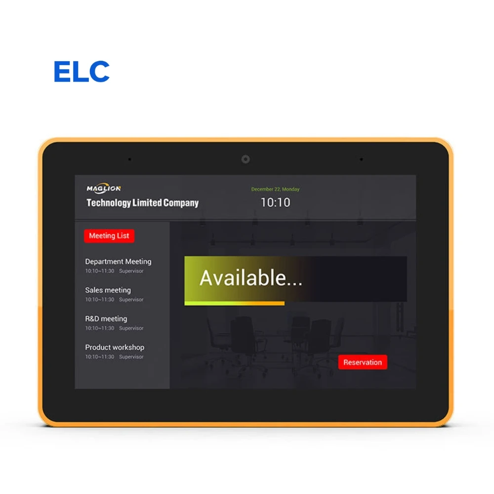 Wandmontiertes 8 Zoll 10,1 Zoll RK3568 Android 11-Raumbuchung Hotel Home Meeting Konferenz-Bedienfeld POE NFC-Tablet Image