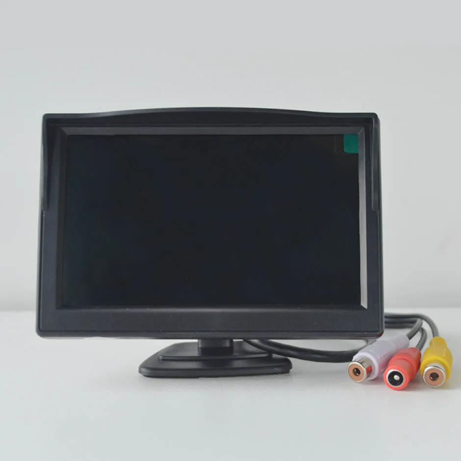 5-Zoll-Bildschirm Auto-Monitor LCD-Display 12V 24V für Fahrzeug CVBS Rückfahrkamera CCTV Heimsicherheitsüberwachung