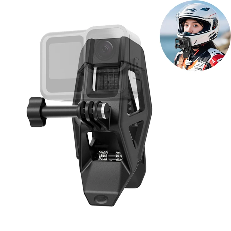 Universelle Motorradhelm-Kinnhalterung für DJI Osmo 360/Action5 PRO/4/3/GoPro 13 für Insta360 X5/Ace Pro2 Action-Kamera Image