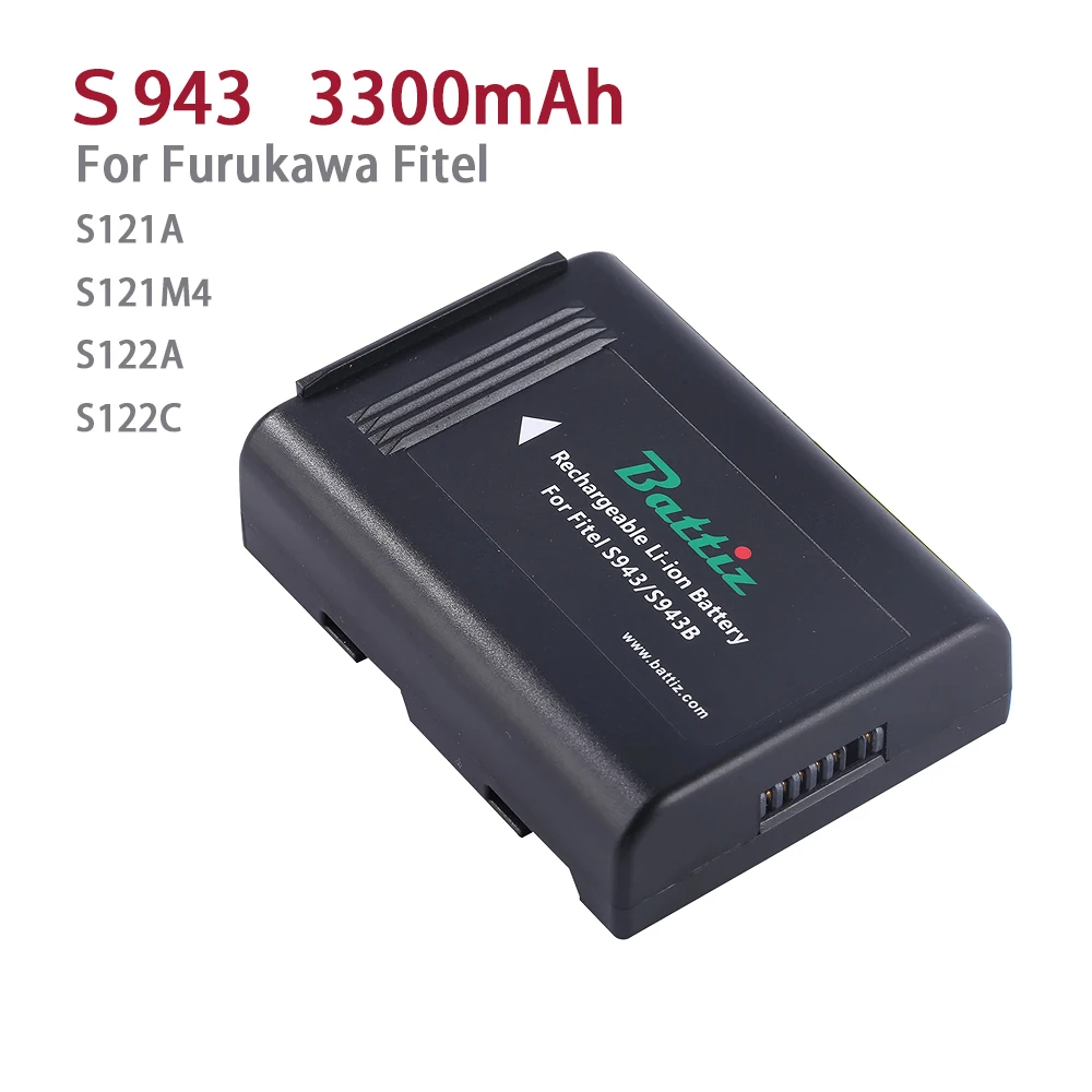 3300 mAh Battiz Ersatz S943 S943B Akku für Furukawa Fitel S121A S121M4 S122A S122C 11,1 V Image