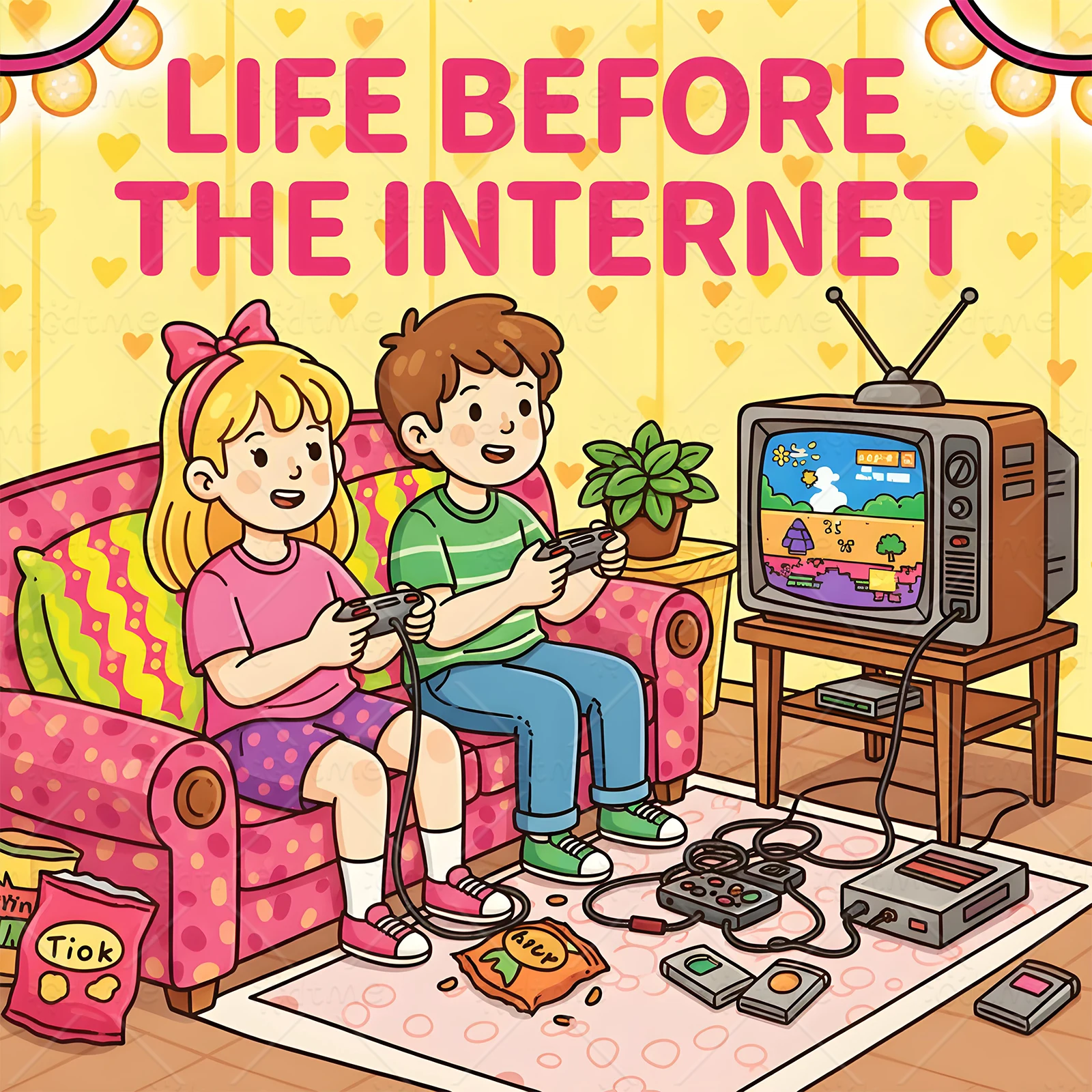 Leben vor dem Internet: Nostalgisches Retro-Malbuch für Erwachsene, Anti-Angst, Stressabbau, Zeitvertreib, DIY-Malerei, Zeichnen Image