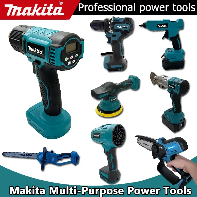 Makita Multifunktionswerkzeuge Heißluftpistole Elektrische Heißluftgebläse Kabellose Handkreissäge Tragbare Säge Elektrowerkzeuge für 18V Image
