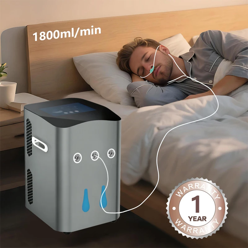 SPE PEM Wasserstoff- und Sauerstoff-Inhalationsmaschine 1800 ml Wasserstoff-Wassergenerator H2 Inhalator Molekularer geräuscharmer Wasserreiniger Image