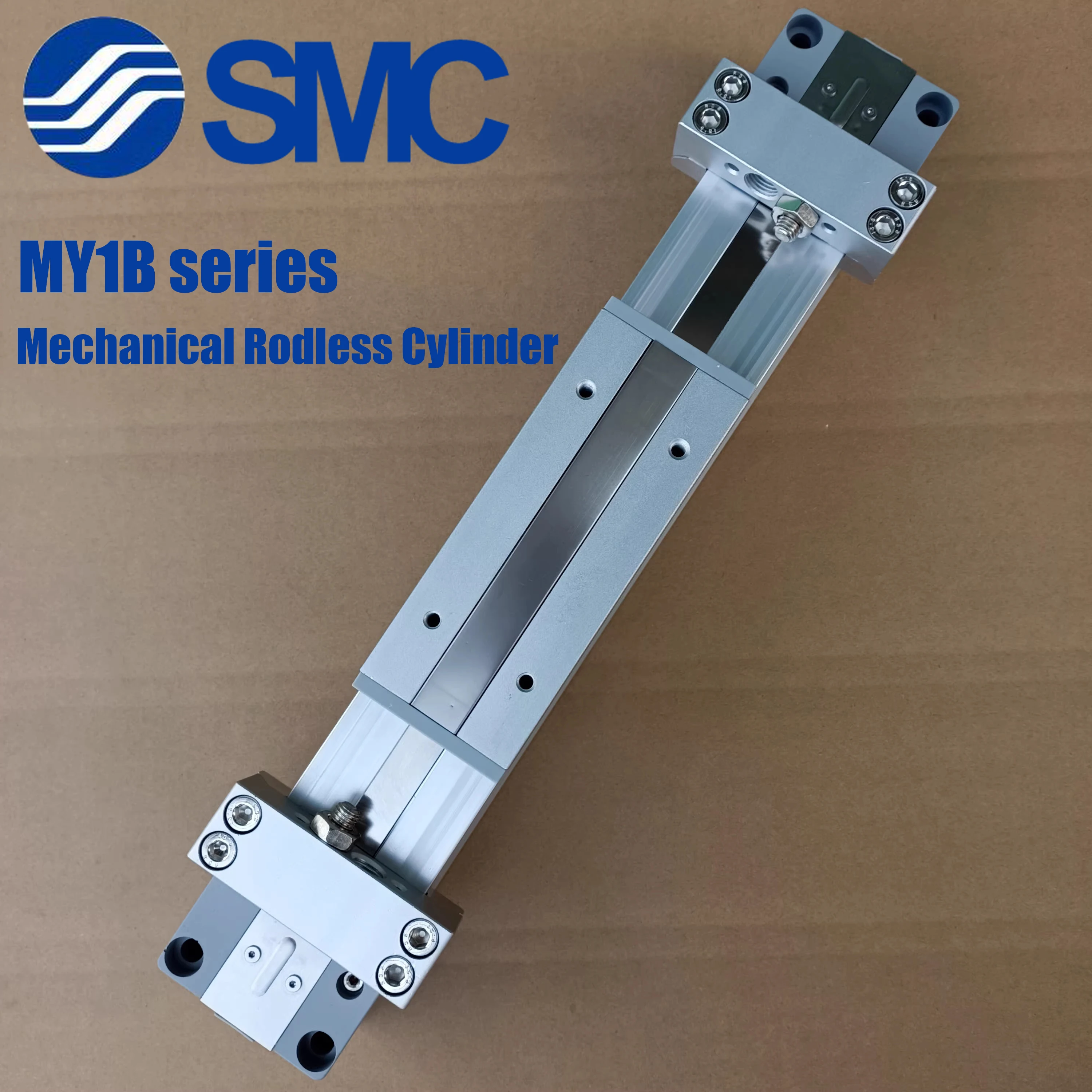 SMC Mechanischer kolbenstangenloser Zylinder MY1B16-100 MY1B20-200 MY1B25-300 MY1B32-400 MY1B40-500 MY1B40-600 MY1B16-700 MY1B20-800 Image