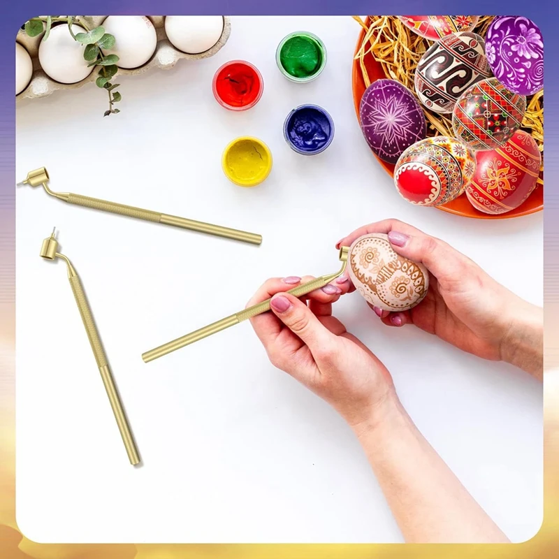 3er-Set Pysanka-Set Heißwachs-Zeichenstifte für dekorative Kunst für Ostereier Pysanky Supplies-A51M Image