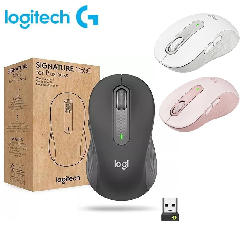 Logitech M650 M650L kabellose Bluetooth-Maus mit Stummschaltung, Büro-Laptop, fortschrittliche Sensortechnologie für PC-Laptop Image