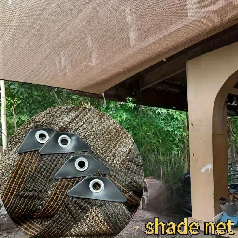 Sonnenschutznetz für den Außenbereich mit Kupferschnallen und Kordeln, aus hochdichtem Polyethylen, 90 % UV-Schutz. Geeignet für den Hof. Image