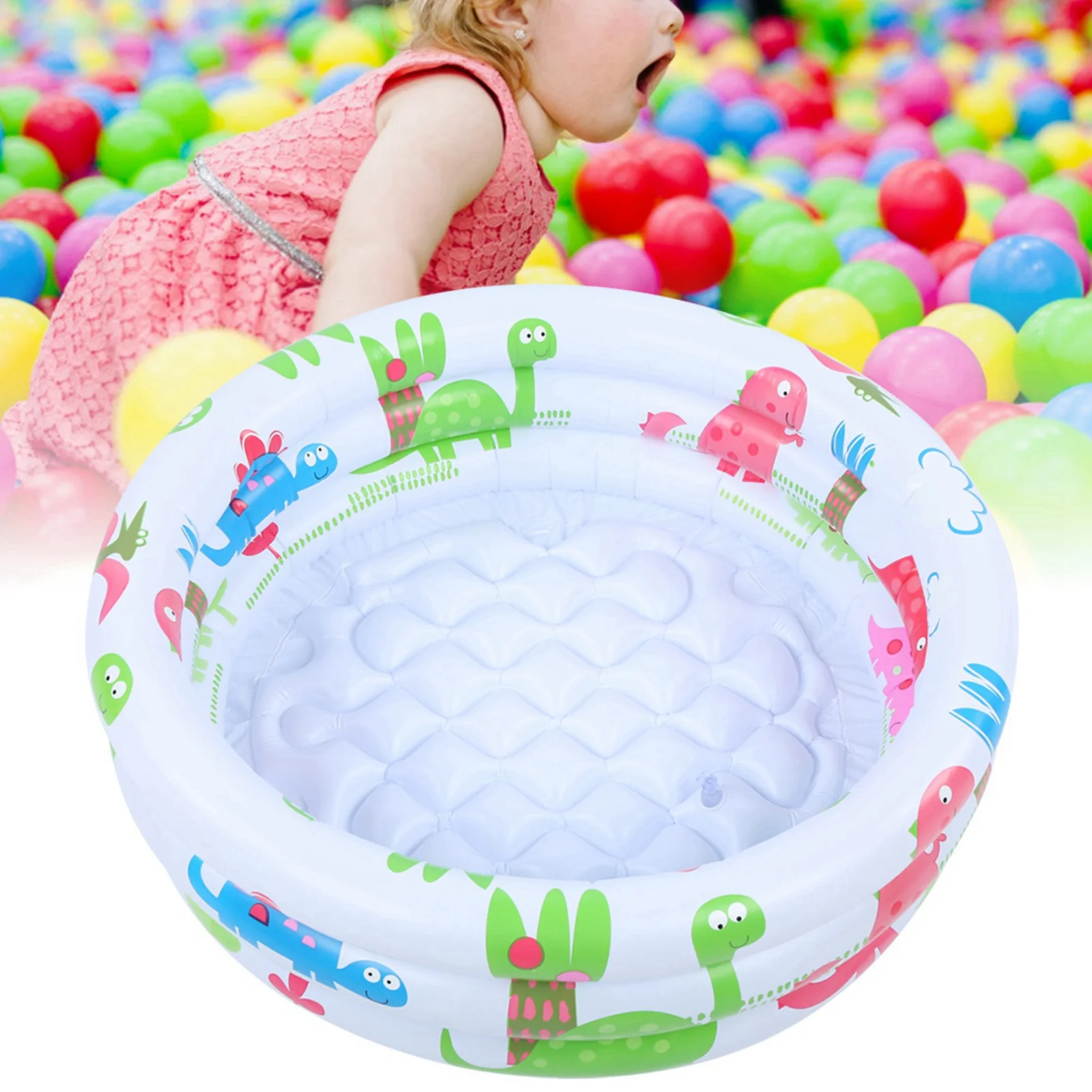 60 cm/3,6 Zoll mit umweltfreundlichem PVC-Material, Babybecken, aufblasbarer kleiner Pumppool, verschleißfest, für Babys, Kindertraining