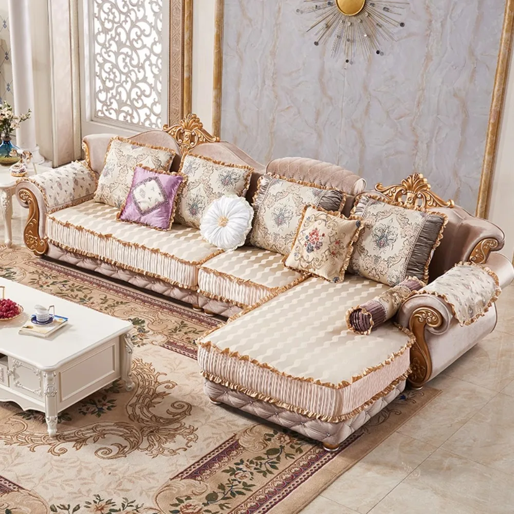 Transformr Luxuriöses nordisches Sofagarnitur, bequemes Designer-Canape, ideale moderne Wohnräume, Canape-Salon-Heimdekoration