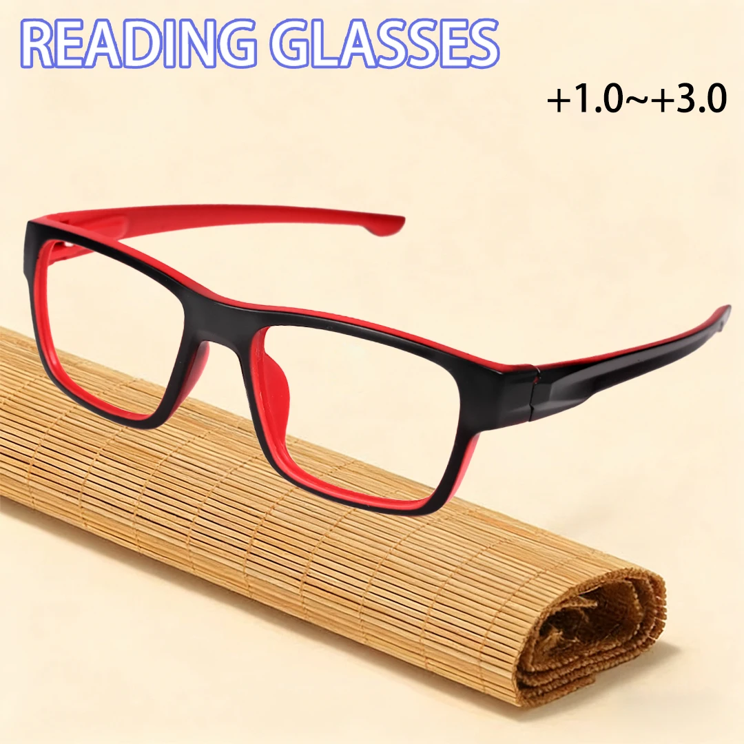 Modische Blaulichtfilter-Lesebrille, +1,0 bis +3,0, Robustes Bügel-Design, Unisex-Lesebrille Image