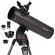 Celestron 31145 NexStar 130SLT-Mak tragbares, motorbetriebenes Newtonsches Spiegelteleskop mit schnell Abnehmbarer Gabelmontierung, Zubehörschale und „Starry Night“ Special Edition Software, Grau