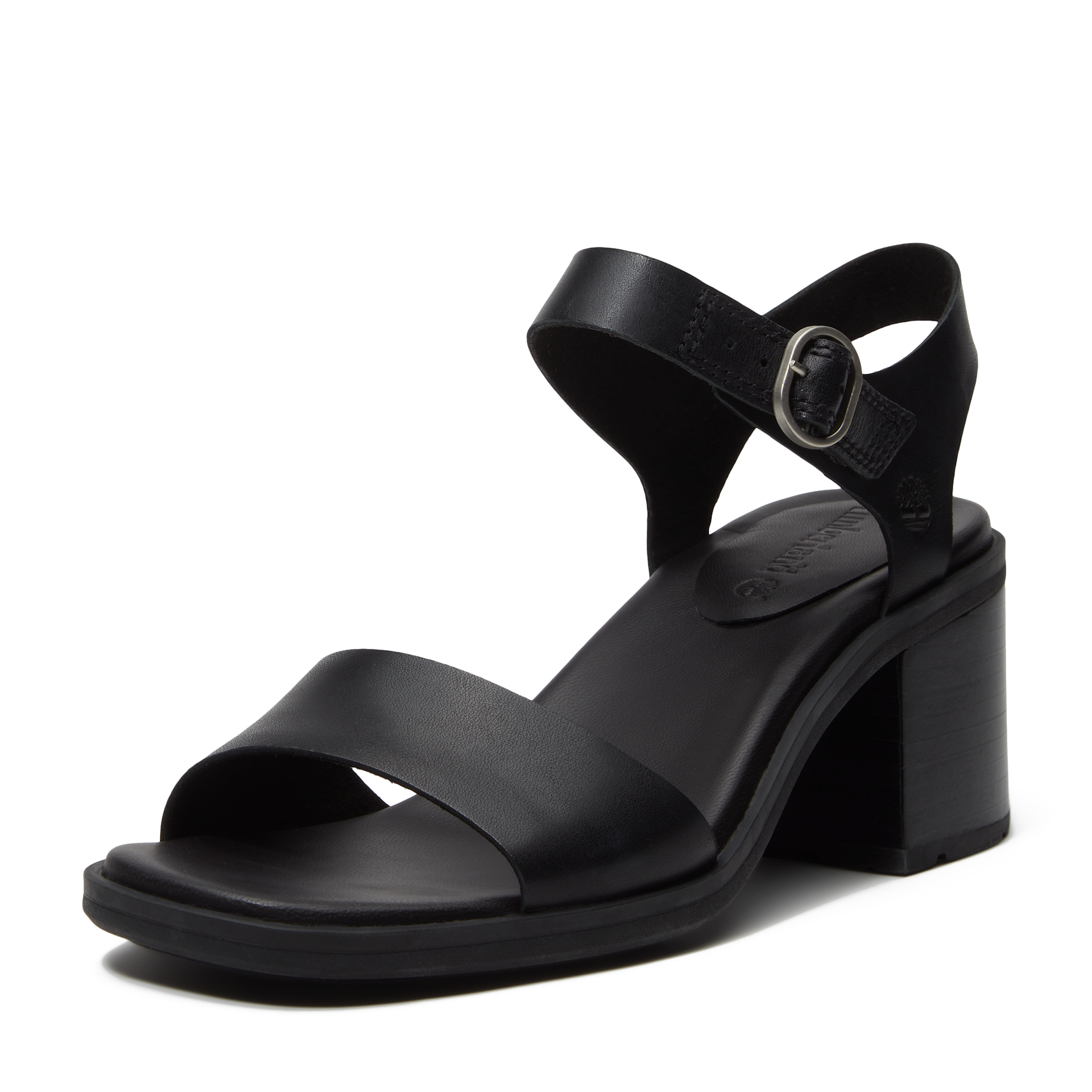 Sandale TIMBERLAND "BELLEVAUX BACKSTRAP SANDAL", Damen, Gr. 41, blk full grain, Leder, Schuhe Sandale, aus Timberland Premium Leder