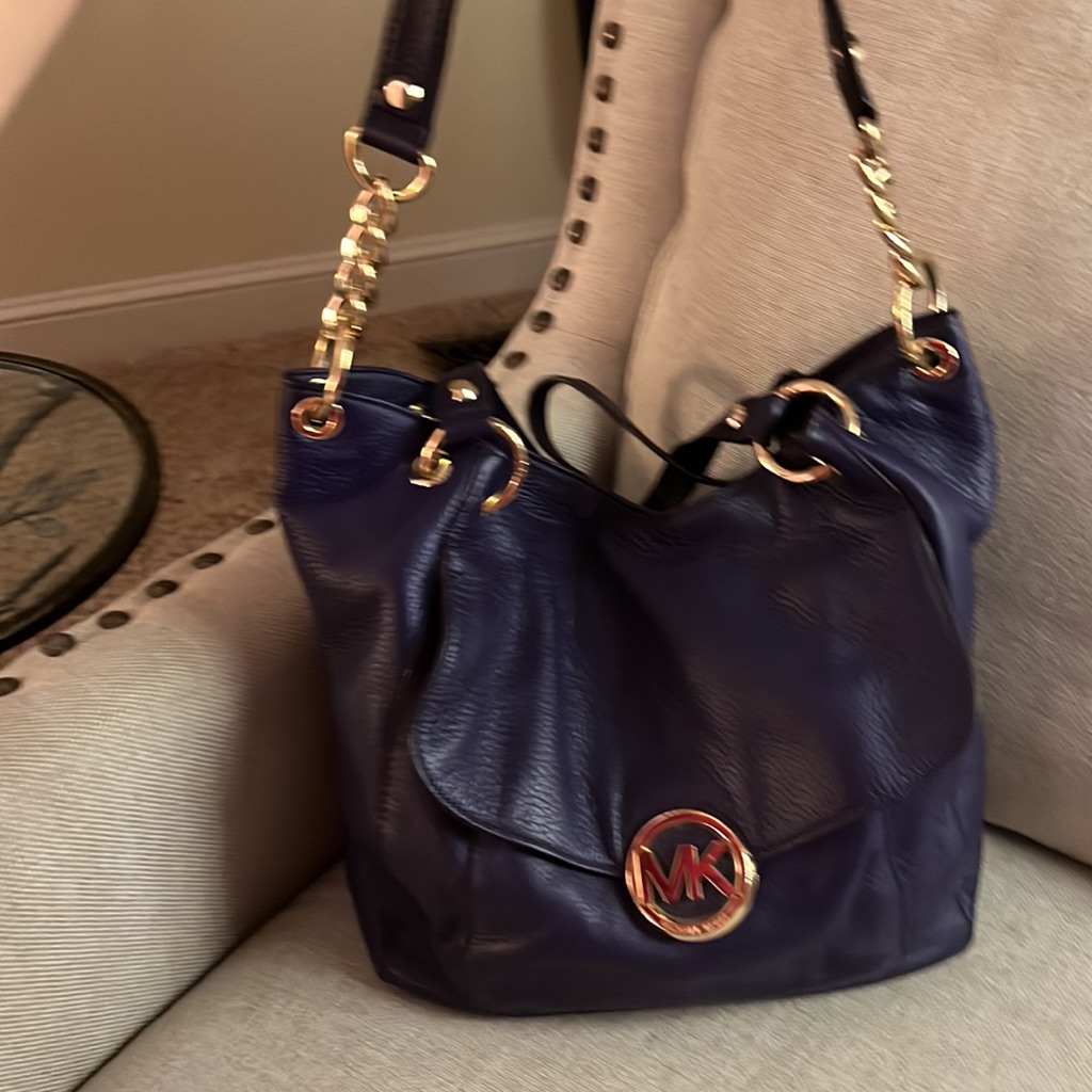 Michael Kors Bags | Fabulous Michael Kors Handbag. Off The Charts! Euc | Color: Blue/Purple | Size: Os