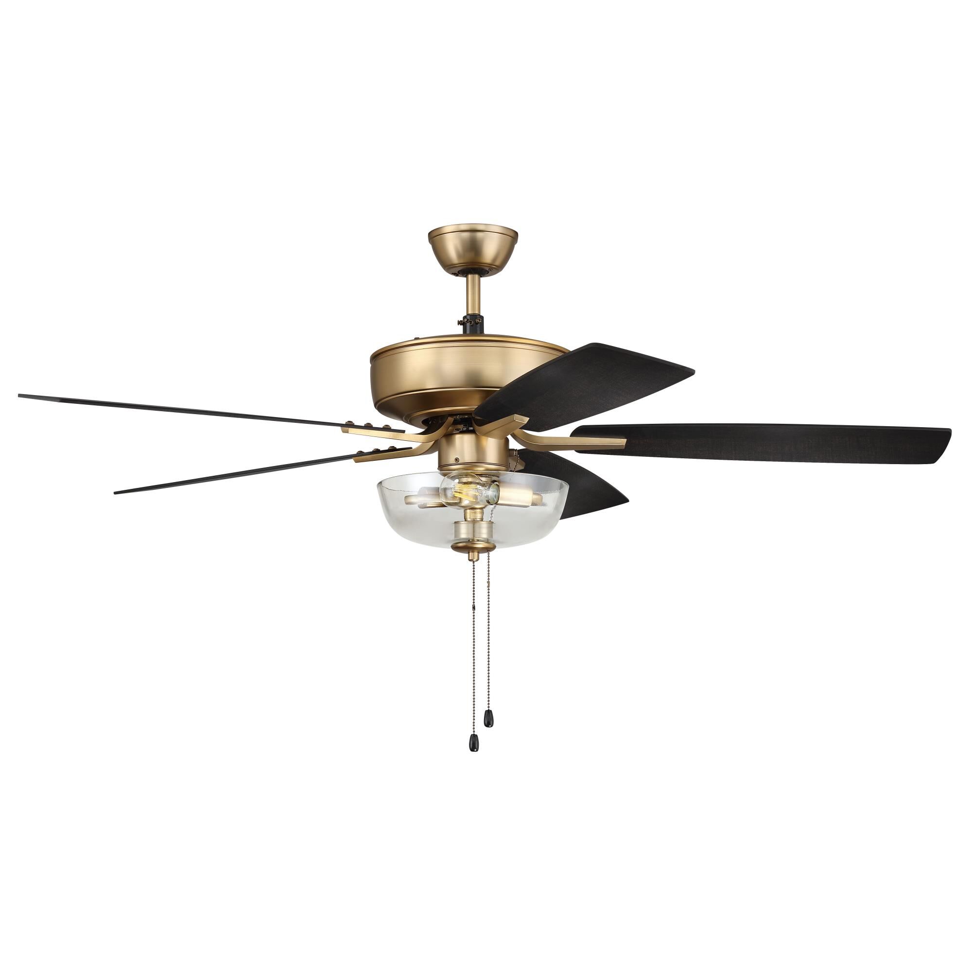 Craftmade Pro Plus 52 Inch Ceiling Fan with Light Kit - P101SB5-52BWNFB