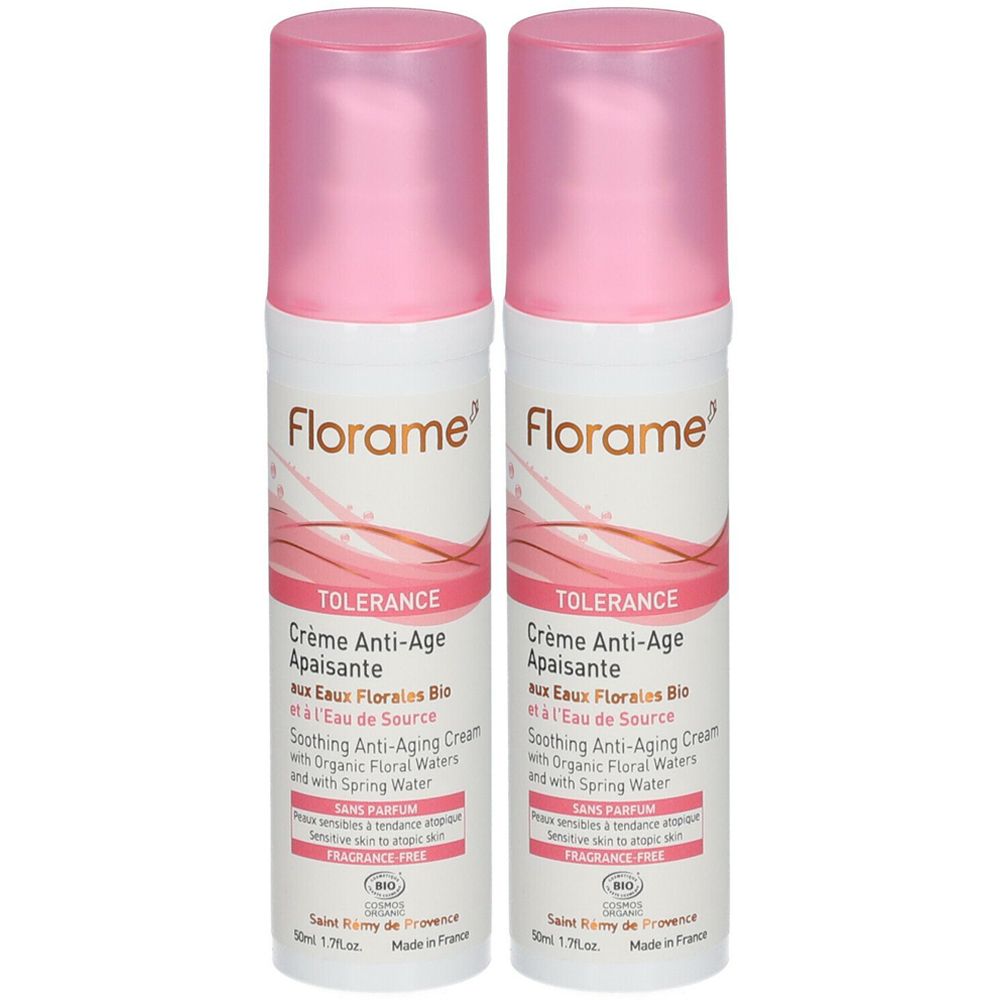 Florame Tolerance Crème Anti-Age Apaisante x2 2x50 ml Hautcreme