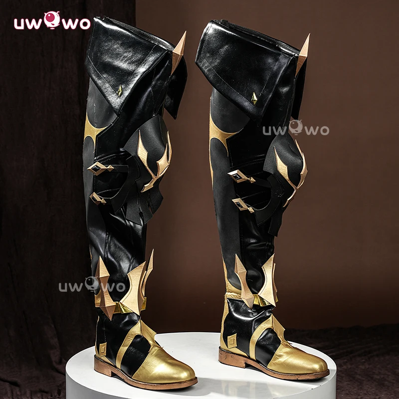 UWOWO Varka Schuhe Spiel Genshin Impact Varka Mondstadt Männliche Cosplay-Schuhe Halloween-Schuhe