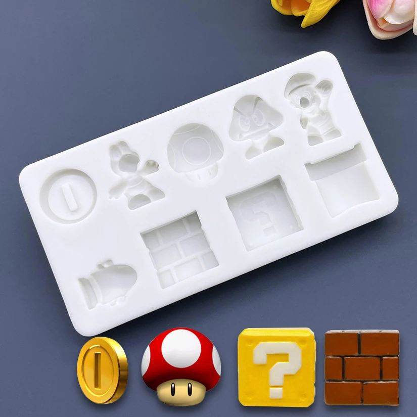 Cartoon Silikon Sugarcraft Form Harz Werkzeuge Cupcake Backform Fondant Kuchen Dekorieren Werkzeuge Image