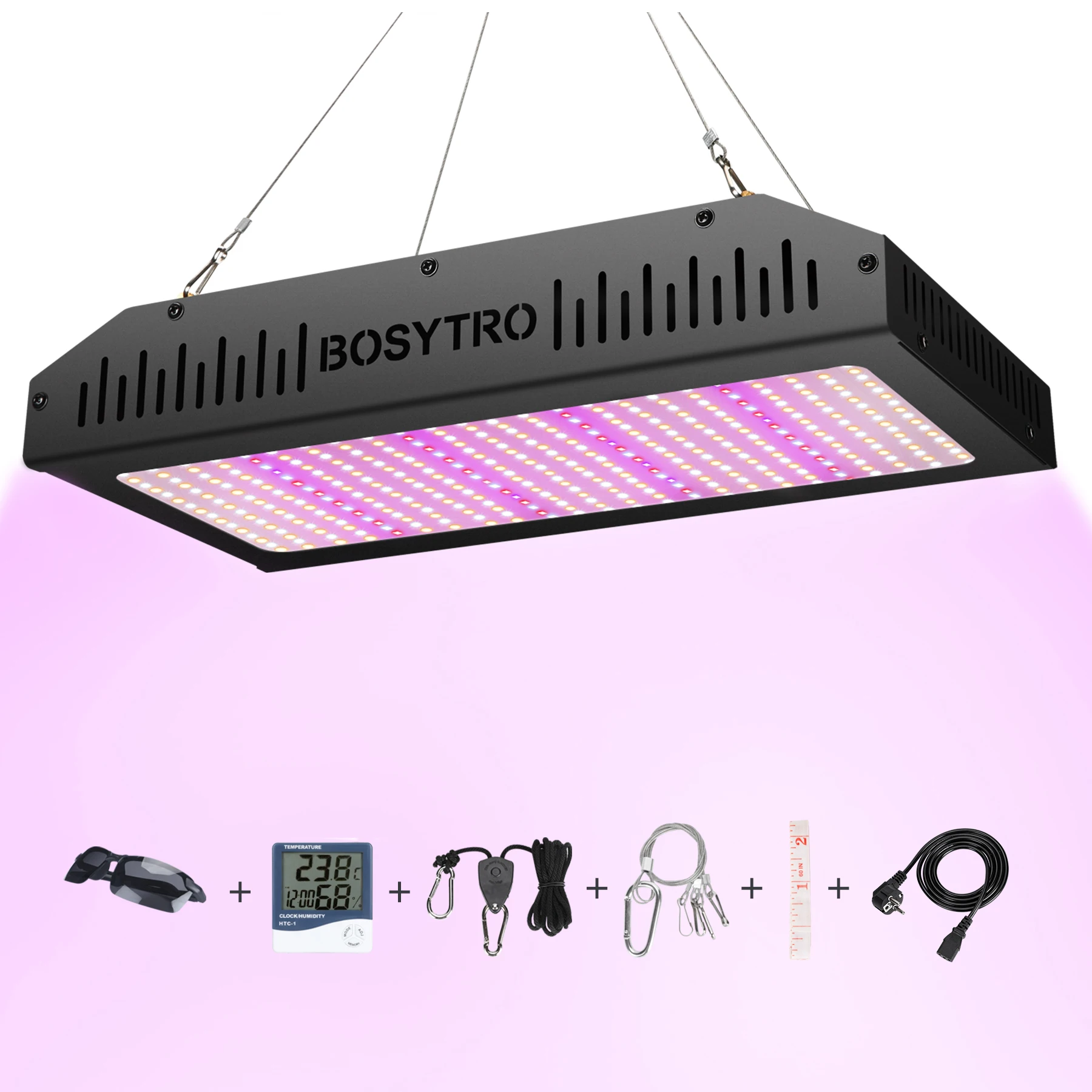 BOSYTOR 1200W/2000W LED-Pflanzenlampe mit vollem Spektrum, Quantum-Board, sonnenähnliche Wachstumslampe für Gewächshaus-Pflanzenwachstum, Beleuchtung für Grow-Zelte
