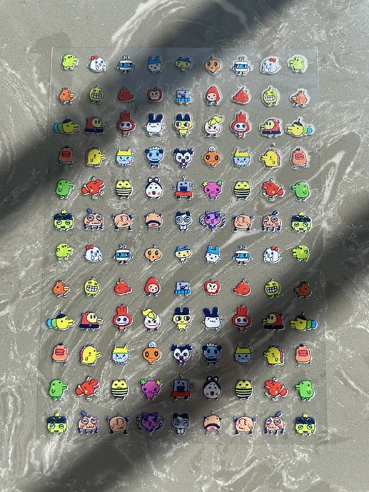 Y2K PVC Mini Vintage Frühe Muster Klassische Hobby-Aufkleber Nagelkunst Wasserfest DIY Wasserflasche Handyhülle Stift-Sticker Freunde Image