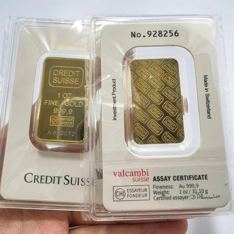 2025, neue goldene Bar, nicht magnetisch, Goldbarren, eine Unze, Messingbarren mit Seriennummern, Münzen-Kollektion Image