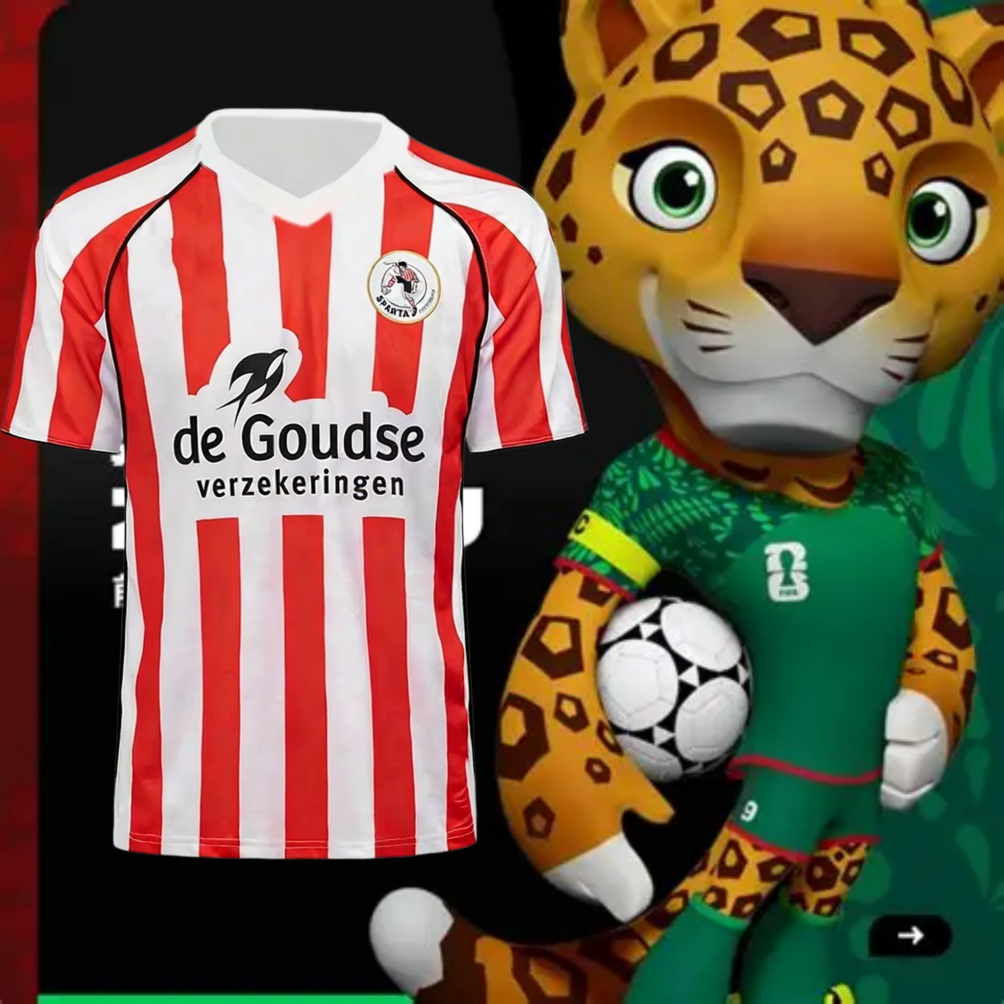 Maillot de football respirant pour homme, domicile et extérieur, S-Sparta Sport, R-Rotterdam, séchage rapide, cadeau pour la famille et les enfants, mode