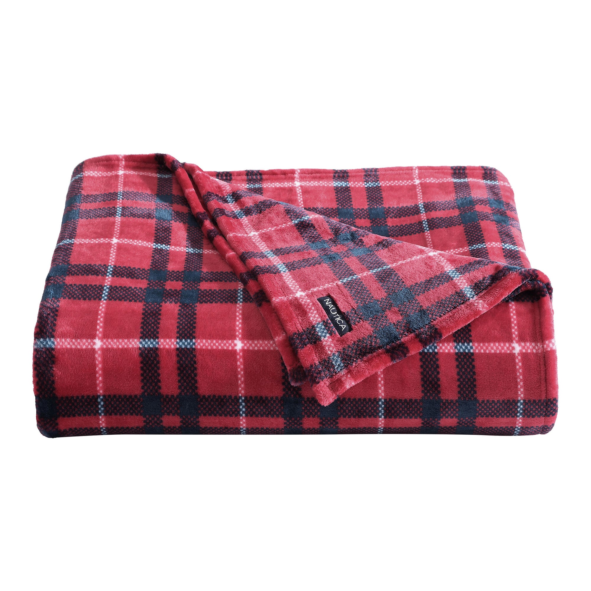 Winter Tattersall Red Full/queen Blanket