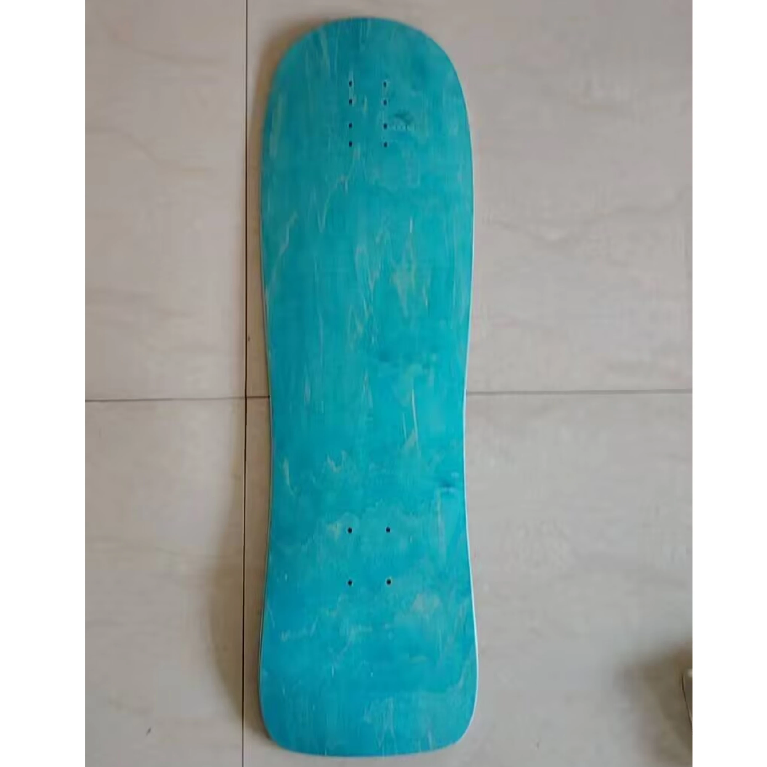 Tavole da Skateboard Pro Land Surf per Adulti 30"x10" Colore Blu Stain Acero Canadese Duro a 7 Strati Alta Velocità Logo Personalizzato
