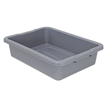 QUANTUM STORAGE SYSTEMS FSB-20155RGY BUS/UTILITY TUB 20in x 15in x 5in PP GRAY
