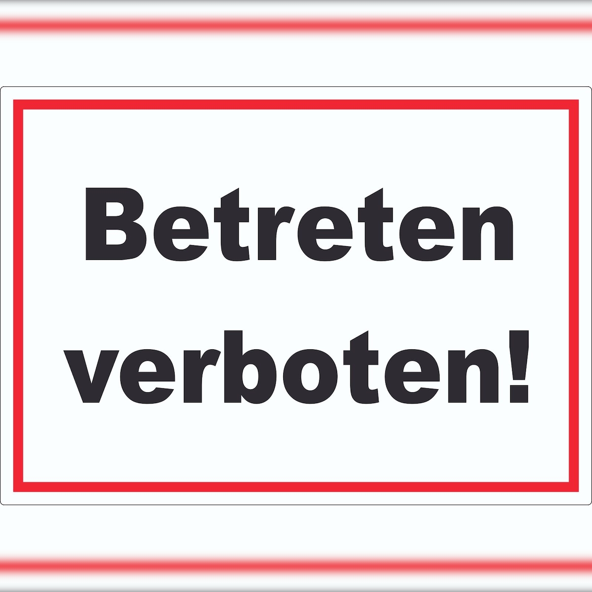 HB-Druck Betreten verboten Aufkleber A7 (74x105mm) Image
