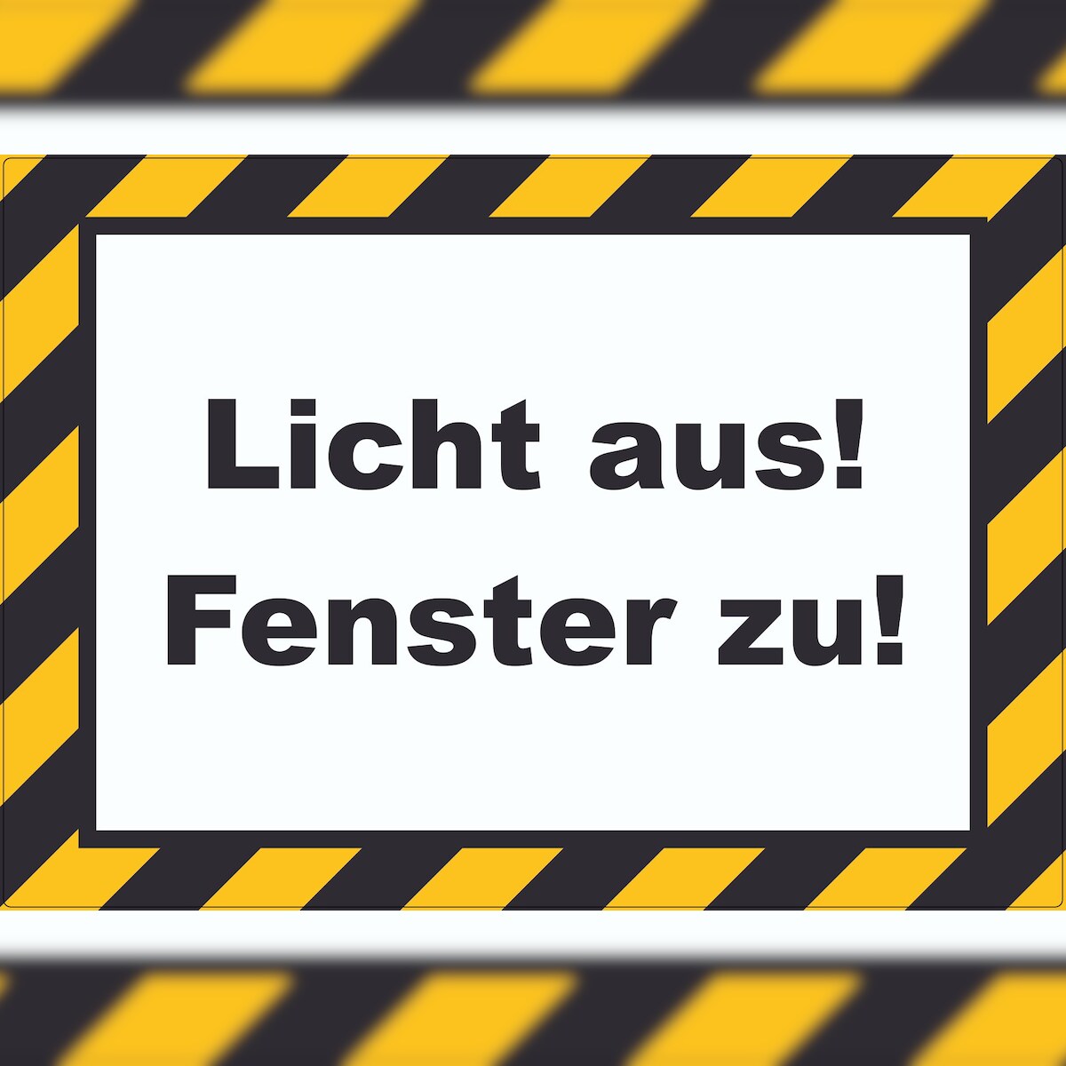 HB-Druck Licht aus Fenster zu Aufkleber A4 (210x297mm) Image