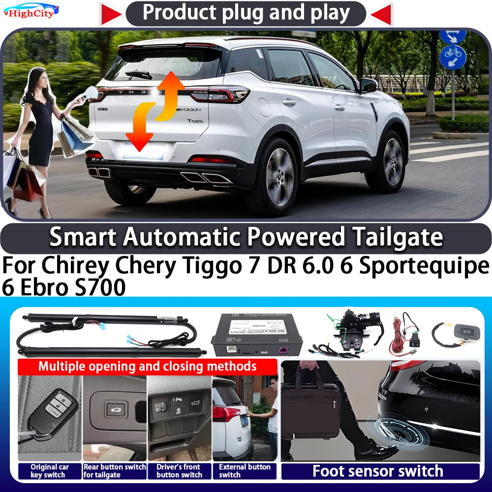 Per Chirey Chery Tiggo 7 DR 6.0 6 Sportequipe 6 Ebro S700 OEM Portellone Posteriore Elettrico Intelligente con Controllo a Chiave