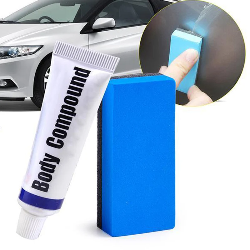 Composto per la riparazione dei graffi dell'auto (1 set) Set per la cura della vernice dell'auto Lucidatura Rettifica Pasta lucidante Cera Composto per la cura del corpo dell'auto del veicolo
