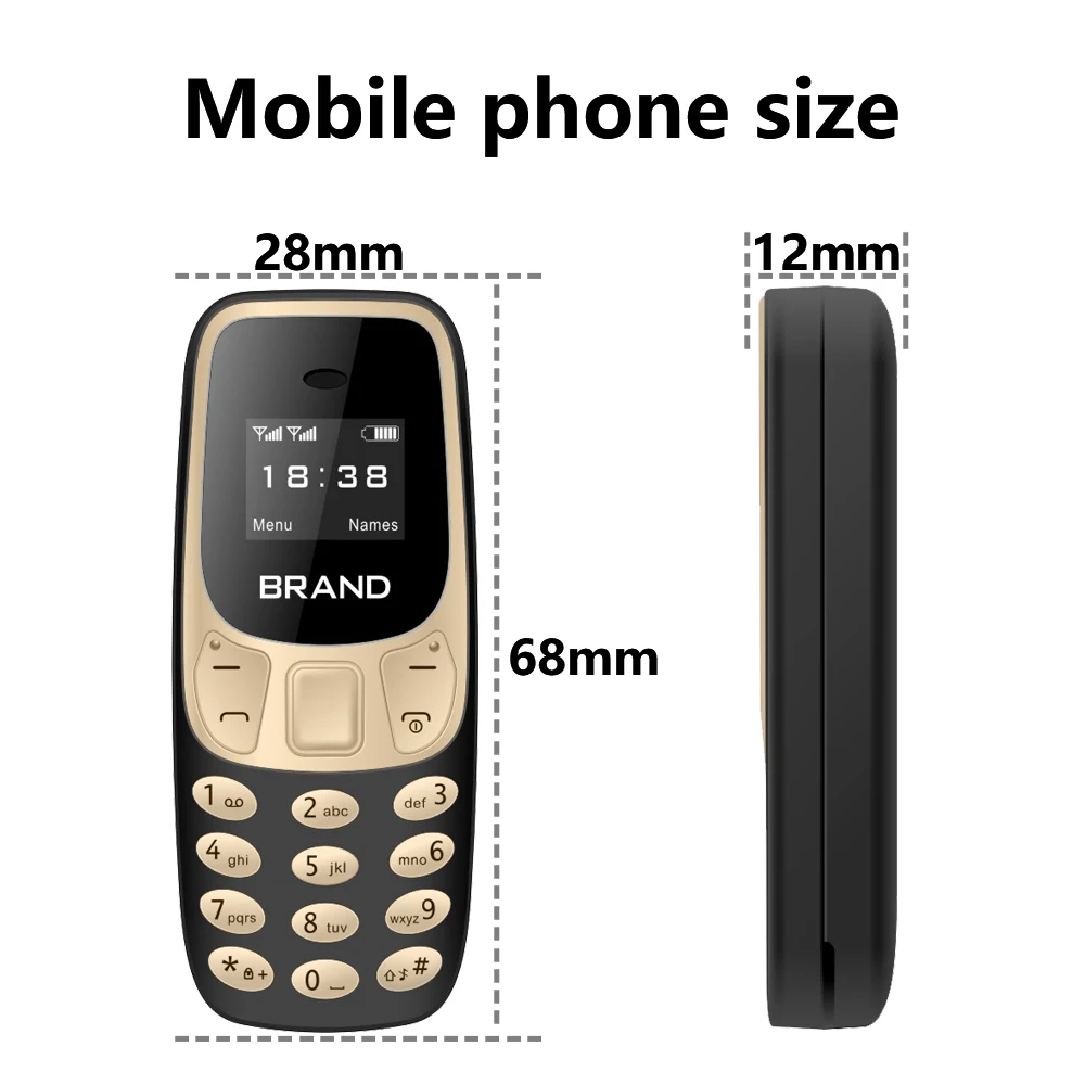 L8Star BM10 Smallest Mobile Phones GSM Hands Free Mini Earphone Dialer Headphone Dual Sim Card 2G GSM Pocket Bar Phone
