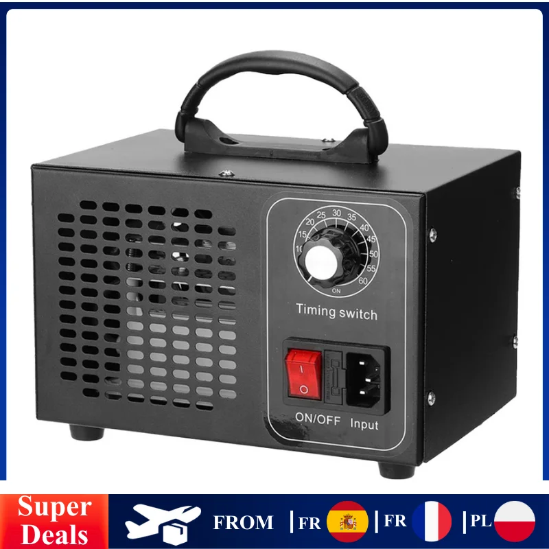 Ozongenerator 220 V 60 g/h Luftreiniger Tragbare Ozono-Desinfektion Sterilisation Ozonisator Luftreiniger Formaldehyd-Reinigungsmaschine